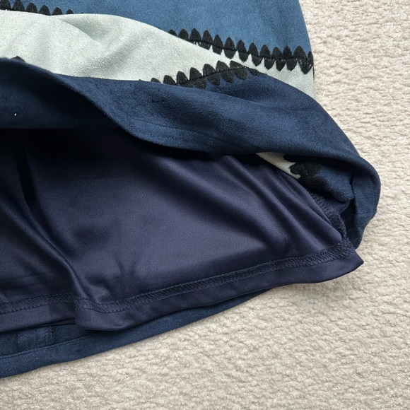 Design Lab Lord & Taylor Women’s Dress Blue Stitch Design Size XS - Picture 5 of 8